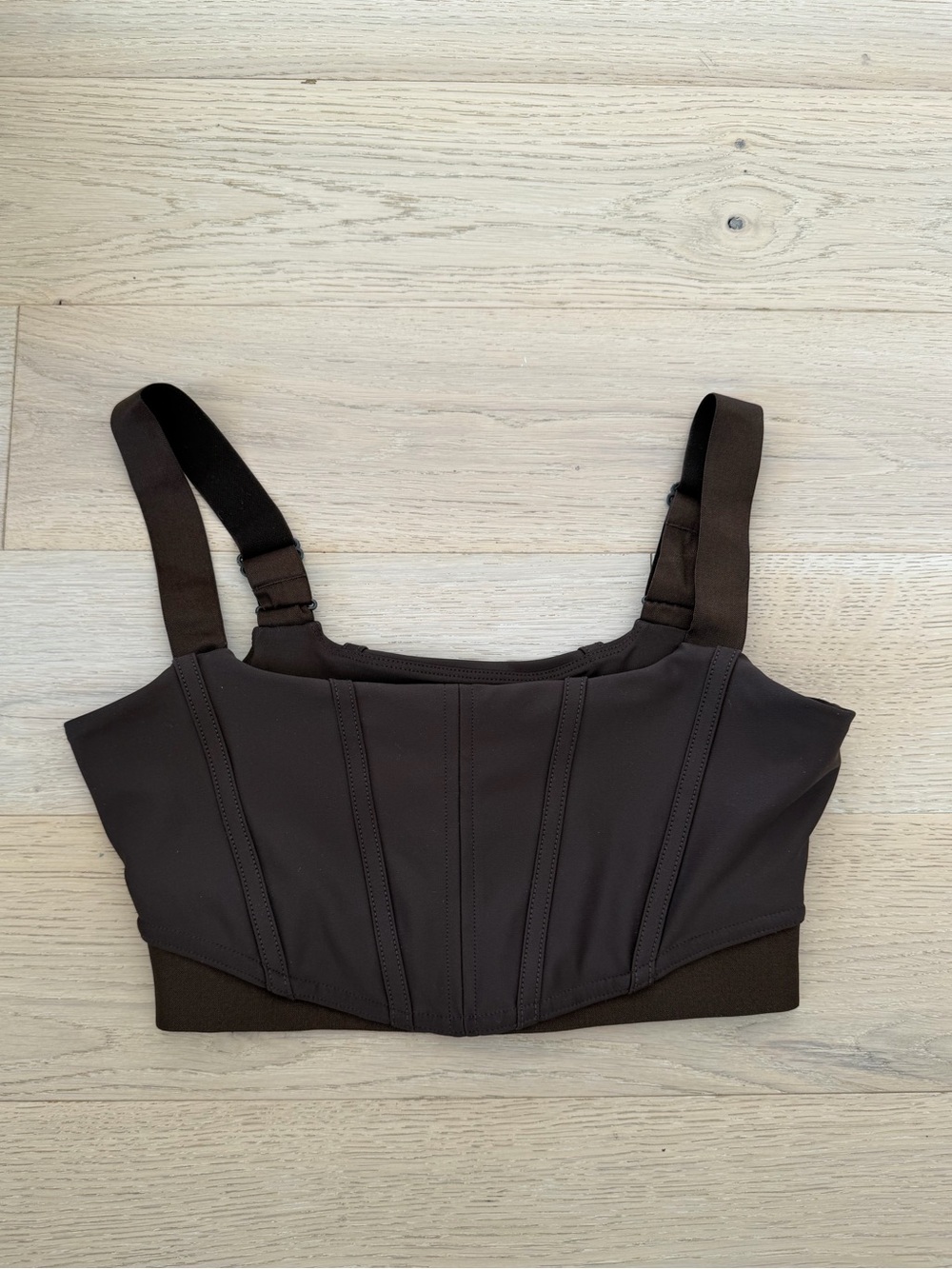ALO Yoga Brown airlift corset bra
